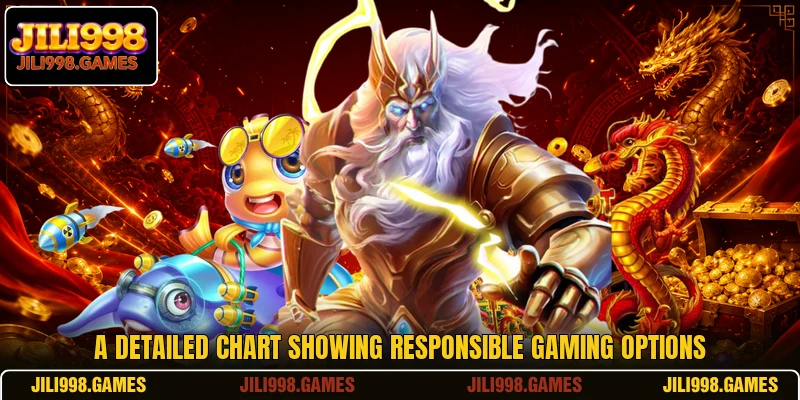A detailed chart showing responsible gaming options