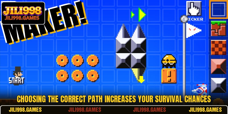 Choosing the correct path increases your survival chances