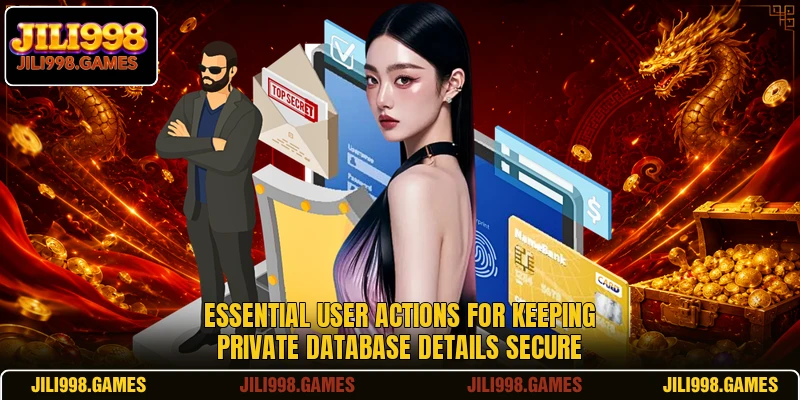 Essential user actions for keeping private database details secure