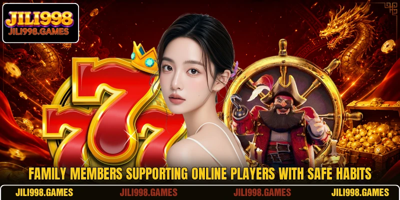 Family members supporting online players with safe habits