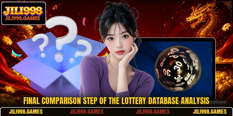 Final comparison step of the lottery database analysis