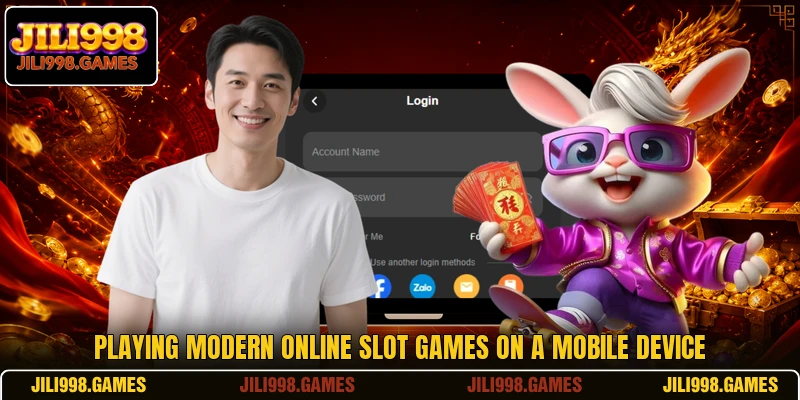 Playing modern online slot games on a mobile device