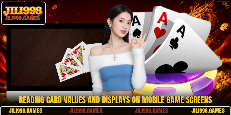 Reading card values and displays on mobile game screens