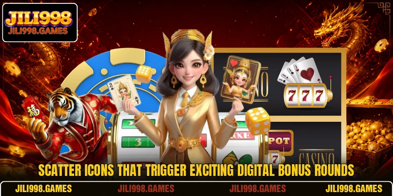 Scatter icons that trigger exciting digital bonus rounds