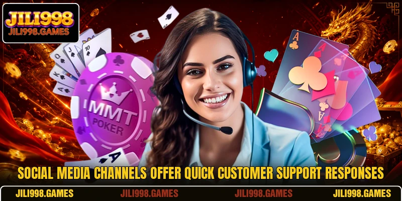 Social media channels offer quick customer support responses