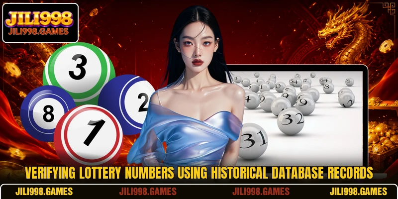 Verifying lottery numbers using historical database records